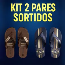 Combo 2 Chinelo Sandália Leve Confortável Masculino Resistente Antiderrapante Ortopédico Macio