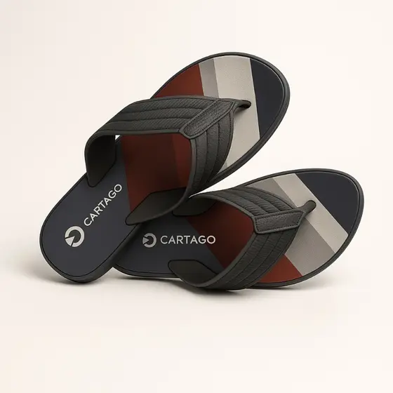 Chinelo Sandália Confortável Casual Macio Masculino Ortopédico Antiderrapante Resistente Cartago