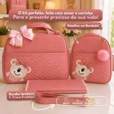 Kit Bolsa Maternidade 2 Peças Com Mochila + Bolsa Grande