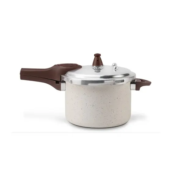 Panela de Pressão Brinox Ceramic Life 4,2L Vanilla para Indução