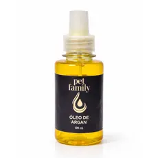 Óleo de Argan Vegano Para Cães e Gatos Reparação e Hidratação dos Pelos Pet Family 120 ml