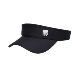 Viseira Preta Esportiva Dry Unissex Logo White Garda Uomo