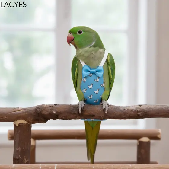 Fralda Para Pássaros LACYES , Ajustável Papagaio De Estimação Com Padrão Animal De Desenho Animado , Roupas Voadoras De
