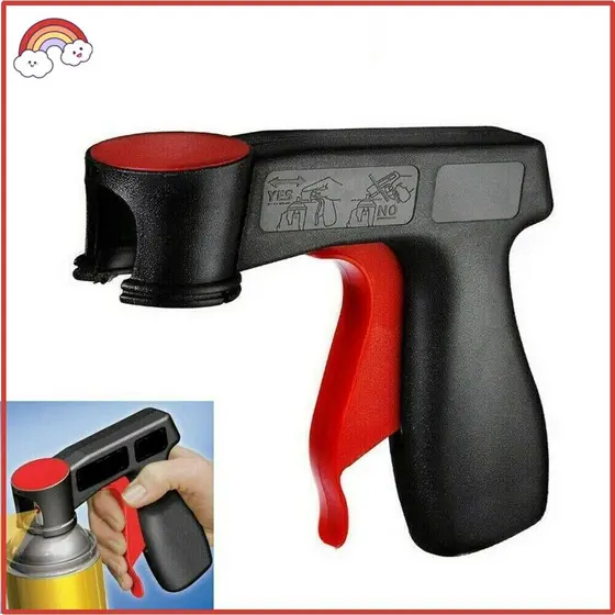 Alça De Pintura Em Spray,Pistola Aplicadora Com Gatilho Para Latas Spray Com Adaptador Tinta Aerosol Universal