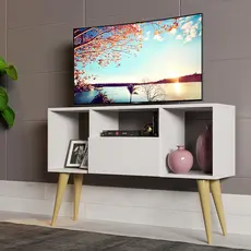 Rack para TV até 40 Polegadas Retrô Moderno para Sala e Quarto Compacto Argentina