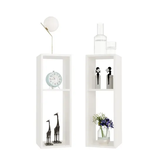 Kit 2 Mesas de Cabeceira Moderno Minimalista para Quarto Casal ou Solteiro Nicho Decoração Suíça