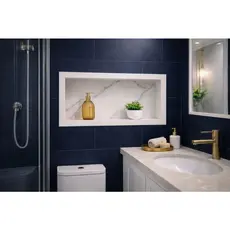 NICHO DE BANHEIRO EM PORCELANATO 60X30CM DE EMBUTIR NA PAREDE- ENVIO FUL