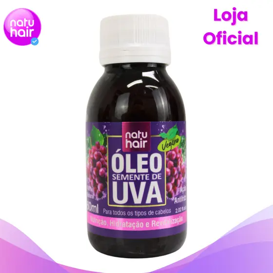 Óleo de Semente de Uva Natuhair 60ml