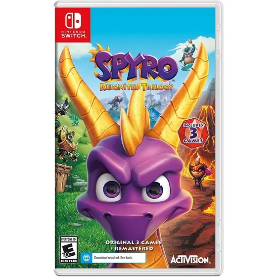 Spyro Reignited Trilogy Switch Midia Fisica