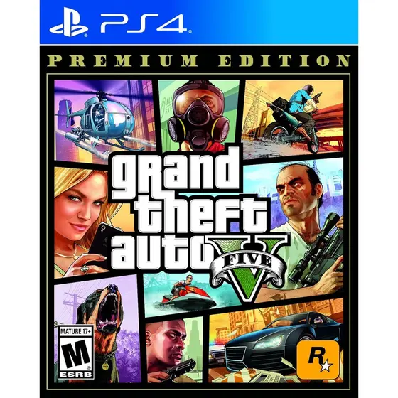 Grand Theft Auto V Premium  Online Edition - GTA 5 PS4 Fisico