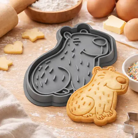 Cortador e Marcador para Biscoito - CAPIVARA - Design Versátil, Alta Qualidade, Fácil de Usar