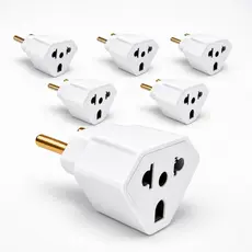 Adaptador de Tomada 5 Benjamin 10A 20A Pino Maciço Bob Resistente Secador Air Fryer Forno Universal