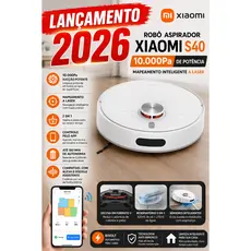 Robô Aspirador Xiaomi S40 | 10000Pa  Mapeamento Inteligente  Bivolt (LEIA O ANÚNCIO)