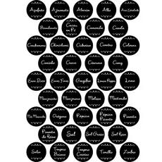 Adesivos para porta temperos, 41 modelos.