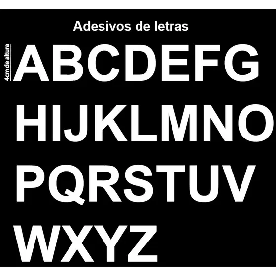 Adesivo de Letras