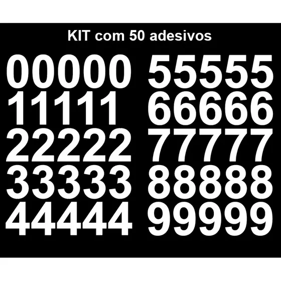 Adesivos de Números