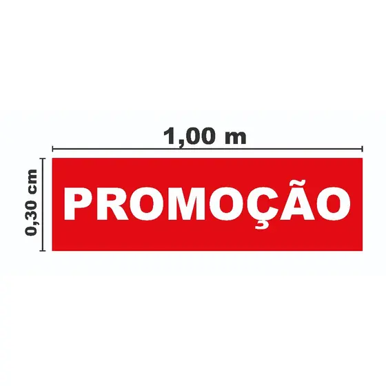 Adesivo Promoção Para Vitrine De Loja 1,00x30 Cm
