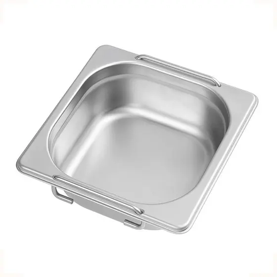 Cuba Gastronomica Inox Gn 1/6x65mm Com Alça