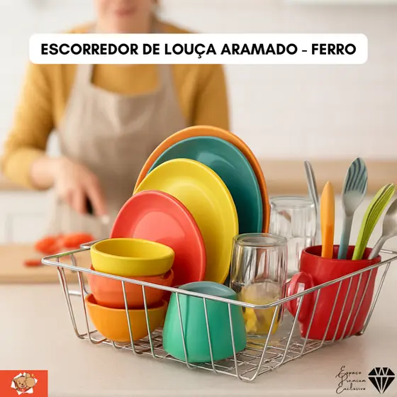 ESCORREDOR LOUÇA PRATOS PIA COZINHA ESCORREDOR FERRO | ARAMADO ESCORREDOR