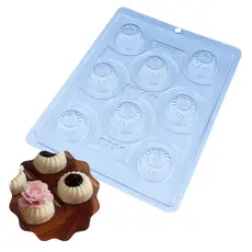 Forma Trufa Pudim Detalhada 9730 3 Partes c/ Silicone Bwb