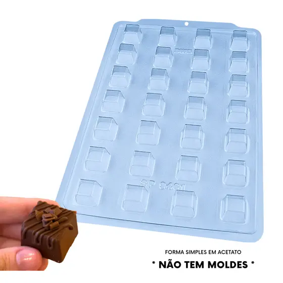 Forma Simples Bombom Quadrado Médio Cod. 3593 SP Semiprofissional Bwb