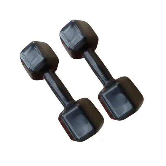 Par Halter Sextavado Emborrachado 04Kg