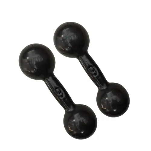 Par Halter Emborrachado 9kg - Equipamento de Musculação para Academia e Fitness