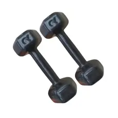 Par Halter Sextavado Emborrachado 02Kg