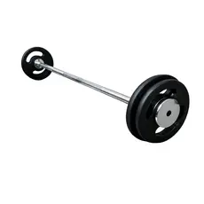 Barra Montada Anilha Pintada Reta 10Kg
