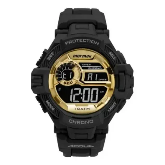 Relógio Masculino Mormaii Digital Mo1134ac/8d Preto Original