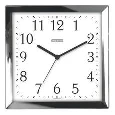 Relógio De Parede Quadrado Ambiente 25cm 119072-028 Cromado