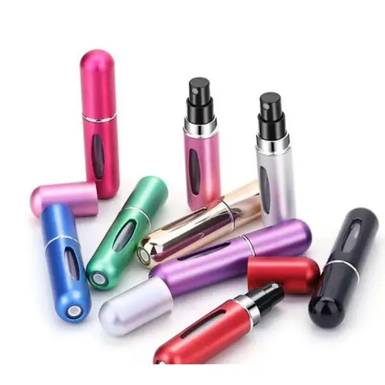 porta perfume Mini Spray Frasco Recarregável Porta Perfume Portátil 5ml