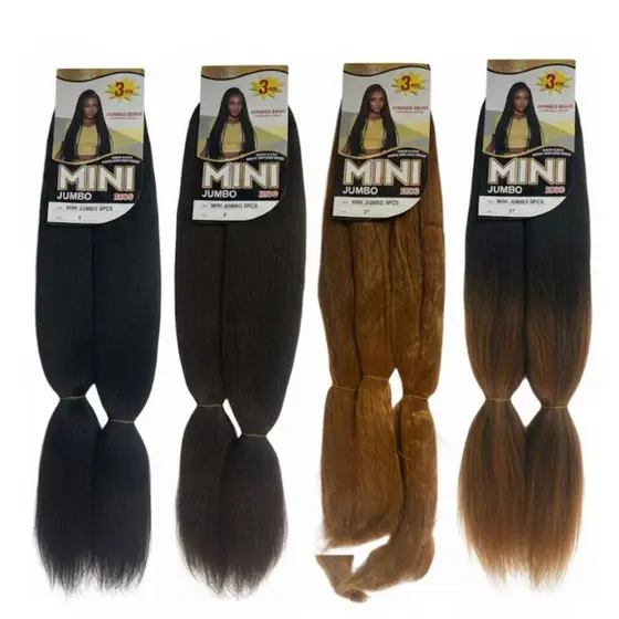 Mini Jumbo 200g Dsoar Hair Peças Pré-Esticadas Fácil de Trançar Fibra Macia Sem Frizz p/ Box Braids