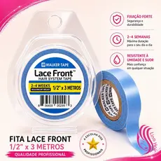 Fita Adesiva Walker Tape 3m x 1,27cm – Fixação Forte à Prova D'água para Lace, Peruca e Mega Hair