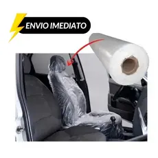 Bobina Capa Plástica Descartável Transparente Para Banco Carro