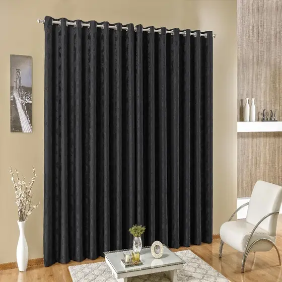 Cortina de Jacquard | 2,70X1,70 | Cores Lindas - MELHOR PREÇO