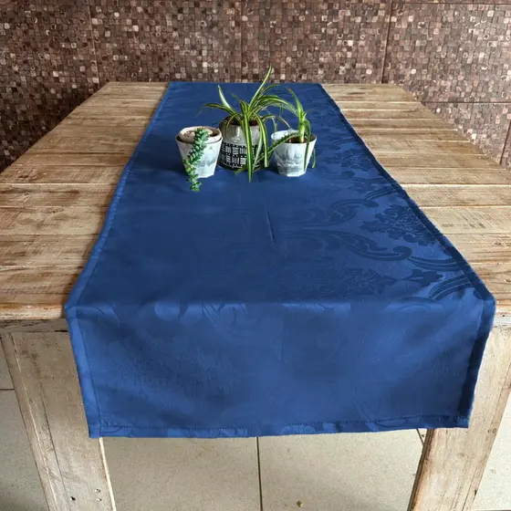 Caminho Trilho De Mesa 1,40m X 0,45m Decorativo Jacquard Diversas Cores