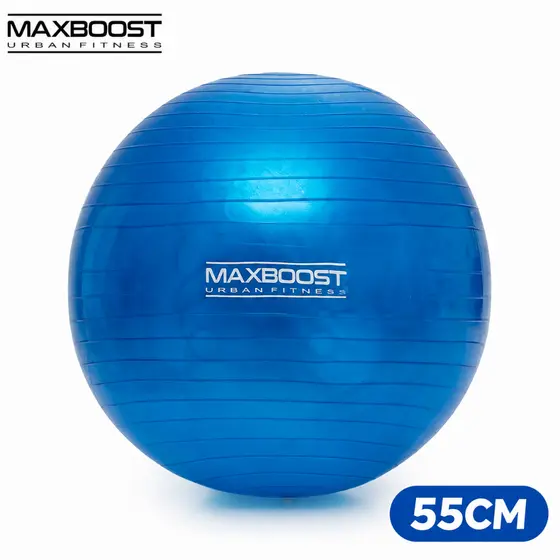 Bola de Pilates Maxboost 55cm Fitness Yoga Exercícios Equilíbrio e Fortalecimento Core Suporta até 200kg