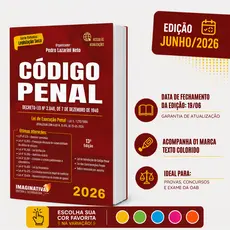 Código Penal 2026 13ª Edição Junho/26 + marca texto | Kit de estudos