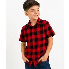Camisa Xadrez Infantil Manga Curta Menino Festa Junina Camisa Junina Infantil Viscolinho Leve