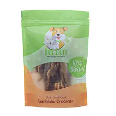 Lombinho Crocante Petisco Natural para Cães e Gatos 60gr - Pet Bem
