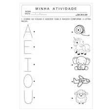 Kit 100 Atividades de Coordenação Motora diferentes Folhas Soltas A4