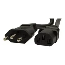 Cabo de Força 1,8 metros - Tripolar - Novo Padrão Brasileiro - 0,75mm / 10A - para Fonte até 800W