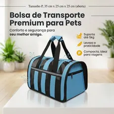Bolsa Mala Transporte Pet Cachorro Gato Viagem Avião Material Respiravel Tamanho P M  e G