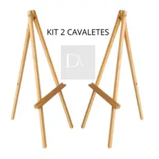 KIT 2 Cavalete Para Recepção de Casamento Aniversario Noivos