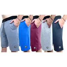 Kit Com 4 Bermudas de Moletom Masculino Básica Amarração Academia Promoção