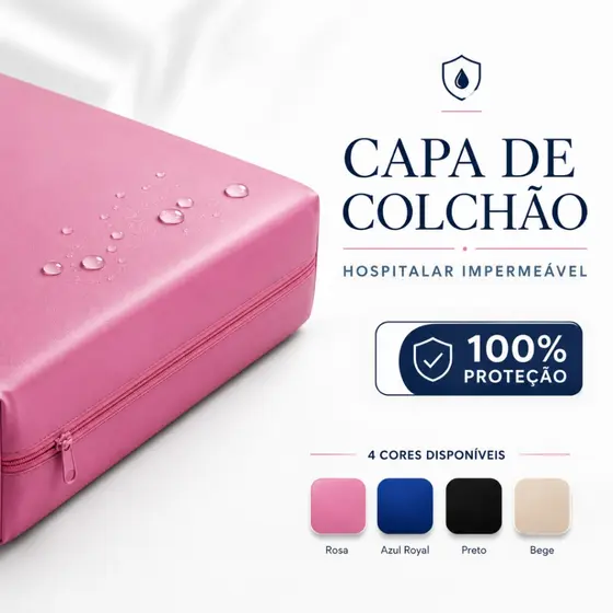 Capa Protetora para Colchão Impermeável Solteiro Varias Medidas Pronta Entrega