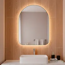 Espelho Orgânico com Led 44x64 Decorativo para Parede Sala Quarto Banheiro Diversos Modelos