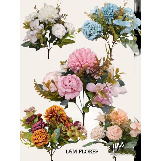 Buquê de lavanda com flores artificiais ideal para arranjos e decoração