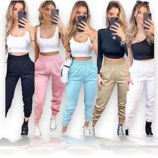 Kit com 2 Calça Jogger Moletom Premium Feminina